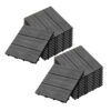 SOGA 2X 11 pcs Dark Grey DIY Wooden Composite Decking Tiles Garden Outdoor Backyard Flooring Home Decor, Garden, Tools & Hardware>Gardening & Lawn Care>Artificial Grass, , , , ,  - NZ DEPOT 1