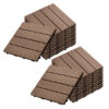 SOGA 2X 11 pcs Light Chocolate DIY Wooden Composite Decking Tiles Garden Outdoor Backyard Flooring Home Decor, Garden, Tools & Hardware>Gardening & Lawn Care>Artificial Grass, , , , ,  - NZ DEPOT 1