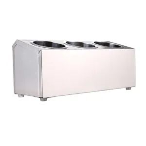 Buy SOGA 2X 18/10 Stainless Steel Commercial Conical Utensils Cutlery Holder with 3 Holes Online - Home & Living/Kitchen & Dining/Tableware/Cutlery - 2 - NZ Depot Free Shipping