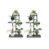 SOGA 2X 4 Tier 5 Pots Black Metal Plant Stand Flowerpot Display Shelf Rack Indoor Home Office Decor, Home & Living, Home Decor, Indoor Pots, Planters and Plant Stands, , ,  - NZ DEPOT 1
