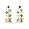 SOGA 2X 5 Tier 6 Pots Gold Metal Plant Stand Flowerpot Display Shelf Rack Indoor Home Office Decor, Home & Living, Home Decor, Indoor Pots, Planters and Plant Stands, , ,  - NZ DEPOT 1