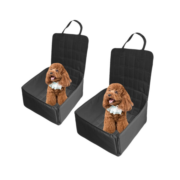 SOGA 2X Black Car Pet Sitting Bag Breathable Safety Travel Portable Carrier Pouch Travel Essentials, Pet Supplies>Dogs>Carriers & Travel Products, , , , ,  - NZ DEPOT 1