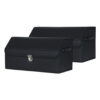 SOGA 2X Leather Car Boot Collapsible Foldable Trunk Cargo Organizer Portable Storage Box With Lock Black Medium, Garden, Tools & Hardware>Automotive Parts & Accessories>Accessories & Car Care>Interior Accessories, , , , ,  - NZ DEPOT 1