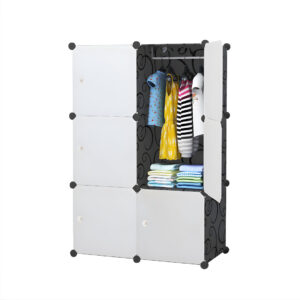 SOGA 3 Tier 6-Cube Portable Wardrobe Divide-Grid Modular Storage Organiser Foldable Closet, Home & Living, Bedroom, Bedroom Storage Solutions, Other, ,  - NZ DEPOT 1