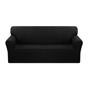 SOGA 4-Seater Black Sofa Cover Couch Protector High Stretch Lounge Slipcover Home Decor, Home & Living, Home Decor, Sofa Covers, , ,  - NZ DEPOT 1