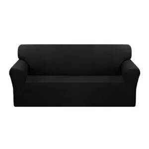 Buy SOGA 4-Seater Black Sofa Cover Couch Protector High Stretch Lounge Slipcover Home Decor Online - Home & Living/Home Decor/Sofa Covers - 1 - NZ Depot Free Shipping