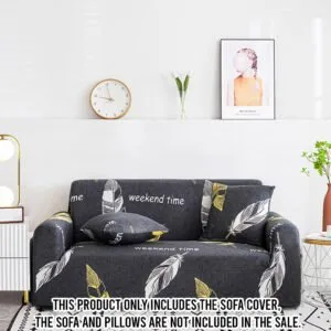 Buy SOGA 4-Seater Feather Print Sofa Cover Couch Protector High Stretch Lounge Slipcover Home Decor Online - Home & Living/Home Decor/Sofa Covers - 2 - NZ Depot Free Shipping