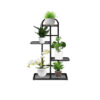 SOGA 4 Tier 5 Pots Black Metal Plant Stand Flowerpot Display Shelf Rack Indoor Home Office Decor, Home & Living, Home Decor, Indoor Pots, Planters and Plant Stands, , ,  - NZ DEPOT 1