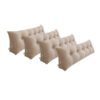 SOGA 4X 120cm Beige Triangular Wedge Bed Pillow Headboard Backrest Bedside Tatami Cushion Home Decor, Furniture>Living Room Furniture>Occasional Chairs, , , , ,  - NZ DEPOT 1