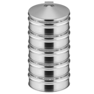 SOGA 5 Tier Stainless Steel Steamers With Lid Work inside of Basket Pot Steamers 25cm NZ DEPOT - NZ DEPOT