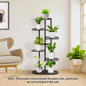 SOGA 6 Tier 7 Pots Black Metal Plant Rack Flowerpot Storage Display Stand Holder Home Garden Decor, Home & Living, Home Decor, Indoor Pots, Planters and Plant Stands, , ,  - NZ DEPOT 2