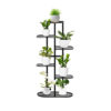 SOGA 6 Tier 7 Pots Black Metal Plant Rack Flowerpot Storage Display Stand Holder Home Garden Decor, Home & Living, Home Decor, Indoor Pots, Planters and Plant Stands, , ,  - NZ DEPOT 1