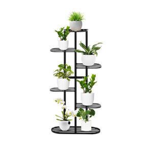 SOGA 6 Tier 7 Pots Black Metal Plant Rack Flowerpot Storage Display Stand Holder Home Garden Decor, Home & Living, Home Decor, Indoor Pots, Planters and Plant Stands, , ,  - NZ DEPOT 1