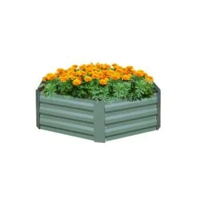 Buy SOGA 60cm Hexagon Shape Galvanised Raised Garden Bed Vegetable Herb Flower Outdoor Planter Box Online - Garden, Tools & Hardware/Gardening & Lawn Care/Pots, Planters & Container Accessories - 1 - NZ Depot Free Shipping