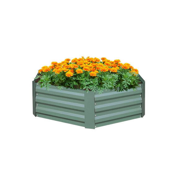 Soga 60Cm Hexagon Shape Galvanised Raised Garden Bed Vegetable Herb Flower Outdoor Planter Box, Garden, Tools &Amp; Hardware, Gardening &Amp; Lawn Care, Pots, Planters &Amp; Container Accessories, , ,  - Nz Depot 1