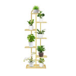 SOGA 7 Tier 8 Pots Gold Metal Plant Stand Flowerpot Display Shelf Rack Indoor Home Office Decor, Home & Living>Home Decor>Indoor Pots, Planters and Plant Stands, , , , ,  - NZ DEPOT 1