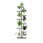 SOGA 8 Tier 9 Pots Black Metal Plant Rack Flowerpot Storage Display Stand Holder Home Garden Decor, Home & Living>Home Decor>Indoor Pots, Planters and Plant Stands, , , , ,  - NZ DEPOT 1