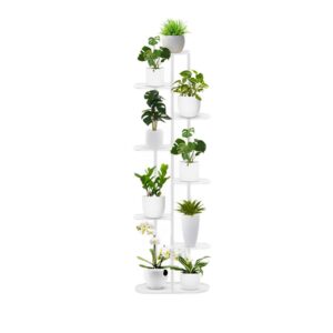 SOGA 8 Tier 9 Pots White Metal Plant Rack Flowerpot Storage Display Stand Holder Home Garden Decor, Home & Living, Home Decor, Indoor Pots, Planters and Plant Stands, , ,  - NZ DEPOT 1