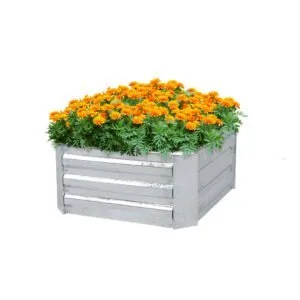 Buy SOGA 90cm Square Galvanised Raised Garden Bed Vegetable Herb Flower Outdoor Planter Box Online - Garden, Tools & Hardware/Gardening & Lawn Care/Pots, Planters & Container Accessories - 1 - NZ Depot Free Shipping