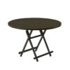 SOGA Black Dining Table Portable Round Surface Space Saving Folding Desk Home Decor, Furniture>Living Room Furniture>Tables, , , , ,  - NZ DEPOT 1