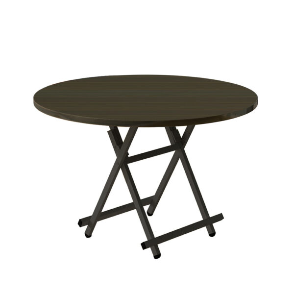 SOGA Black Dining Table Portable Round Surface Space Saving Folding Desk Home Decor, Furniture>Living Room Furniture>Tables, , , , ,  - NZ DEPOT 1