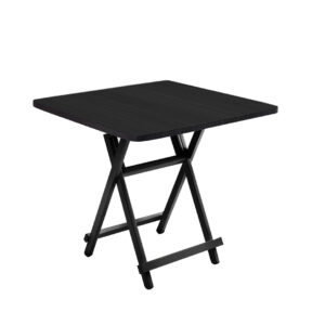 SOGA Black Dining Table Portable Square Surface Space Saving Folding Desk Home Decor, Furniture, Living Room Furniture, Tables, , ,  - NZ DEPOT 1