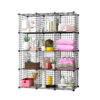 SOGA Black Portable 12-Cube Storage Organiser Foldable DIY Modular Grid Space Saving Shelf, Furniture, Storage & Shelving, Home Storage, , ,  - NZ DEPOT 1
