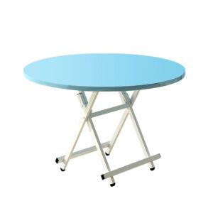 SOGA Blue Dining Table Portable Round Surface Space Saving Folding Desk Home Decor NZ DEPOT - NZ DEPOT
