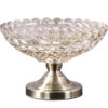 SOGA Bronze Pedestal Crystal Glass Fruit Bowl Candy Holder Countertop Dessert Serving Basket Decor, Kitchenware > Food Preperation > Food Prep > Cleaning & Organising, , , , ,  - NZ DEPOT 1