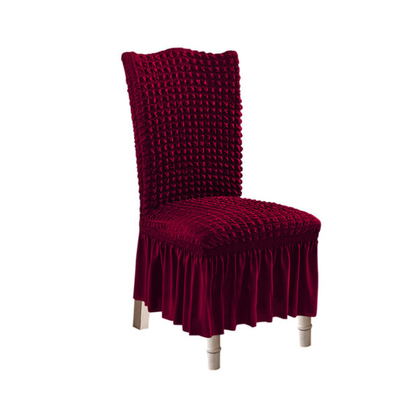 Soga Burgundy Chair Cover Seat Protector With Ruffle Skirt Stretch Slipcover Wedding Party Home Decor, Home &Amp; Living, Home Decor, Chair Covers, , ,  - Nz Depot 1