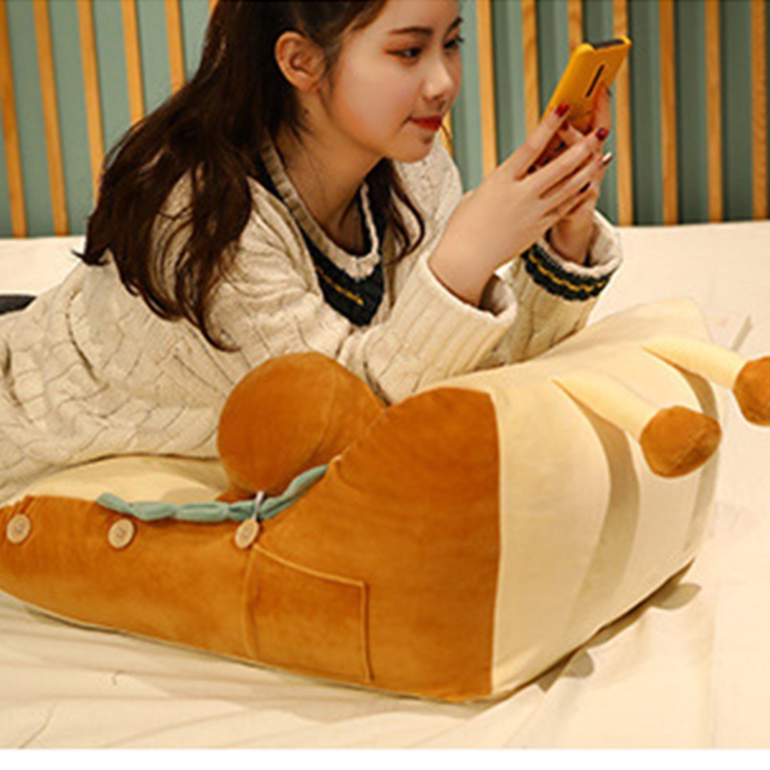 SOGA Cute Face Toast Bread Wedge Cushion Stuffed Plush Cartoon Back Support Pillow Home Decor - SCushion024 - Furniture/Living Room Furniture/Occasional Chairs - 10 - NZ DEPOT SOGA Buy SOGA Cute Face Toast Bread Wedge Cushion Stuffed Plush Cartoon Back Support Pillow Home Decor Online - Furniture/Living Room Furniture/Occasional Chairs - 10 - NZ Depot Free Shipping
