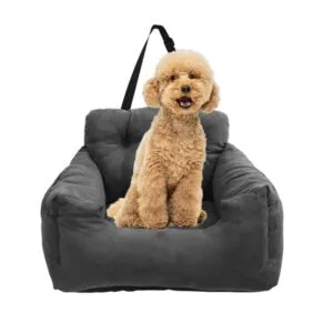 Buy SOGA Grey Pet Car Seat Sofa Safety Soft Padded Portable Travel Carrier Bed Online - Pet Supplies/Dogs/Carriers & Travel Products - 1 - NZ Depot Free Shipping