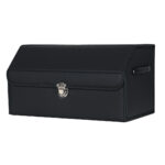SOGA Leather Car Boot Collapsible Foldable Trunk Cargo Organizer Portable Storage Box With Lock Black Medium, Garden, Tools & Hardware>Automotive Parts & Accessories>Accessories & Car Care>Interior Accessories, , , , ,  - NZ DEPOT 1