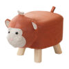 SOGA Orange Children Bench Monkey Character Round Ottoman Stool Soft Small Comfy Seat Home Decor, Furniture>Other Seating>Benches, , , , ,  - NZ DEPOT 1