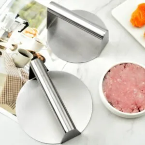 Buy SOGA Stainless Steel Burger Press Heavy-Duty Round Bacon Grill Smasher Flat Bottom Patty Maker Online - Electronics & Appliances/Appliances/Small Kitchen Appliances/Benchtop Cooking/Sandwich Presses & Grills - 2 - NZ Depot Free Shipping