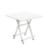 SOGA White Dining Table Portable Square Surface Space Saving Folding Desk with Lacquered Legs  Home Decor, Furniture>Living Room Furniture>Tables, , , , ,  - NZ DEPOT 1
