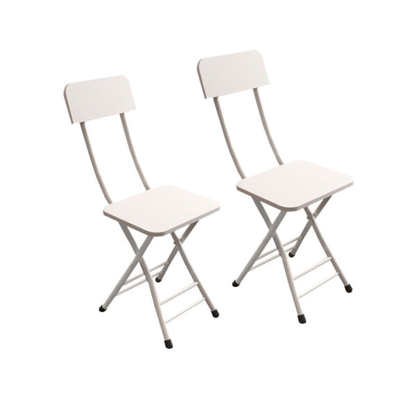 Soga White Foldable Chair Space Saving Lightweight Portable Stylish Seat Home Decor Set Of 2, Furniture, Kitchen &Amp; Dining Room Furniture, Dining Chairs, , ,  - Nz Depot 1