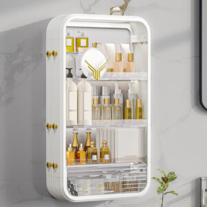 SOGA White Multi Tier Cosmetic Storage Rack Bathroom Vanity Tray Display Stand Organiser, Home, Bathroom, Bathroom Accessories, Bathroom Storage, ,  - NZ DEPOT 2