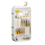 SOGA White Multi Tier Cosmetic Storage Rack Bathroom Vanity Tray Display Stand Organiser, Home>Bathroom>Bathroom Accessories>Bathroom Storage, , , , ,  - NZ DEPOT 1