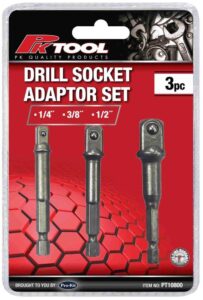 Socketdrill Adaptor 3 Pieces Set Pt10800 Tools Hand Tools Nz Depot - Nz Depot