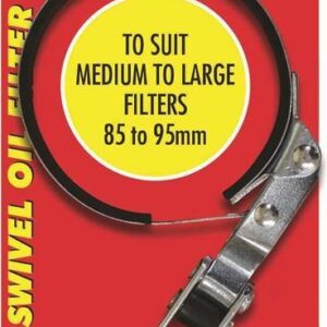 Swivel Oil Filter Wrench 85-95mm- Swivel handle for use at any angle- Rubber lined grip allows easy filter removal- Designed to remove oil filters in hard to reach areas- Brand: PKTool- Swivel Oil Filter Wrench 85-95mmStarting as a one-man operation in 1984