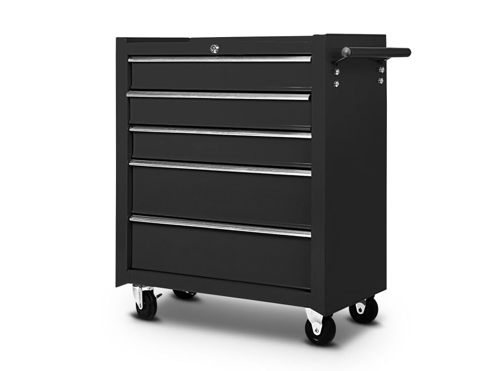 Tool Cabinet Roll Cabinet 5 Draw Black - Tool Boxes