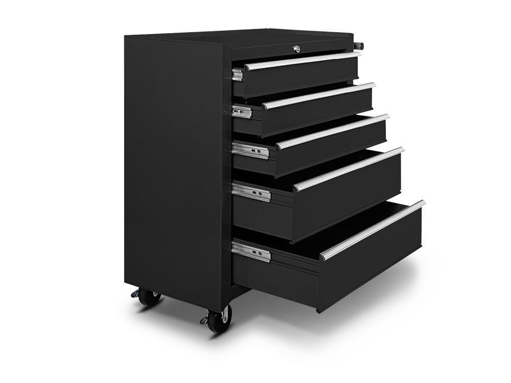 Tool Cabinet Roll Cabinet 5 Draw Black - Tool Boxes