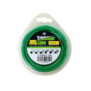 Nylforce commercial grade round trimmer line.2.7mm x 10m or 2.7mm x 216m.Quality nylon monofilament for brush cutter & trimmer.