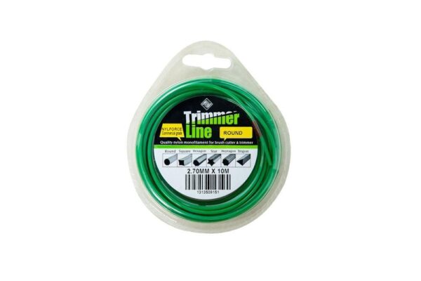 Nylforce Commercial Grade Round Trimmer Line.2.7Mm X 10M Or 2.7Mm X 216M.quality Nylon Monofilament For Brush Cutter &Amp; Trimmer.