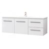 Vanity - Misty Series 1200mm White 100% Water Proof, Wall Hung - NZ DEPOT