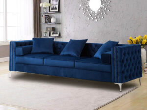 Vansen Sofa Velvet Blue Pr9480 Sofas Sectionals Sofa Beds Nz Depot - Nz Depot