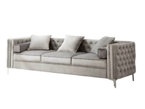 Vansen Sofa Velvet Grey Pr9479 Sofas Sectionals Sofa Beds Nz Depot 1 - Nz Depot