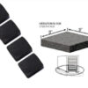19525 Vibration Block 76x76x18 (pack of 4) - LVVB - Heat Pump Supplies - Mounting Options