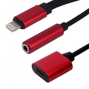 AEON LIGHT-MF35 Cable USB Lightning Male to Female & 3.5mm (10cm) - NZ DEPOT